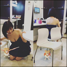 森下悠里が「ポケモンGO」とセクシーコラボ!? 豊満すぎる胸の谷間にファン歓喜