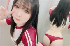 Tバック美尻丸出しピースサイン|霜月@shimotsukiTW