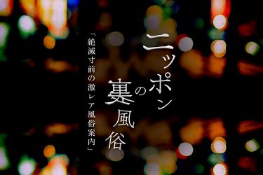 【ニッポンの裏風俗】電子版登場！　最新厳選アナ場をご案内