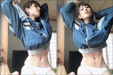 小柳歩、スーパー美腹筋！　男前すぎる大胆露出グラビア公開