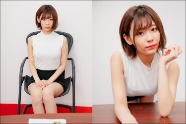 小日向結衣の4コマグラビア「面接」