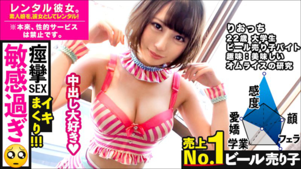 レンタル彼女が変態だった件　～イチャラブデートからのコスプレエッチで中出し～の画像1