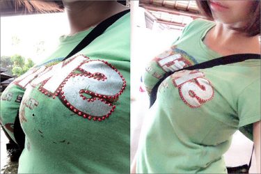 芦屋のりこ、痴女すぎるパイスラッシュ！　二度見すること間違いなしの特大たわわ