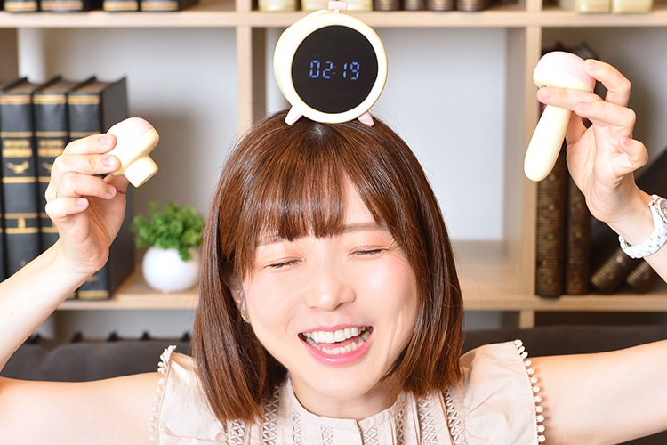 佐倉絆、大人の目覚まし時計に大はしゃぎ【めざめちゃんインタビュー】